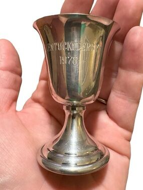 Engraved Pewter Cordial— 'KENTUCKY DERBY 1978'